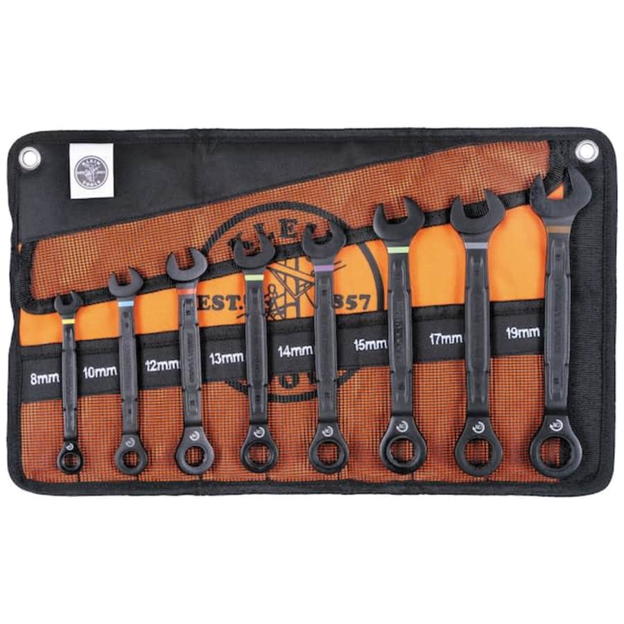 Klein Tools Metric Ratchet Wrench 8-Piece Set for $60