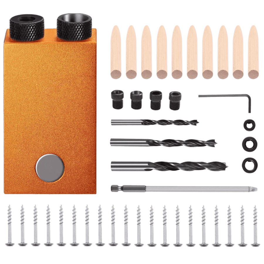 Tacklife 45-Piece Pocket Hole Jig Set for $18