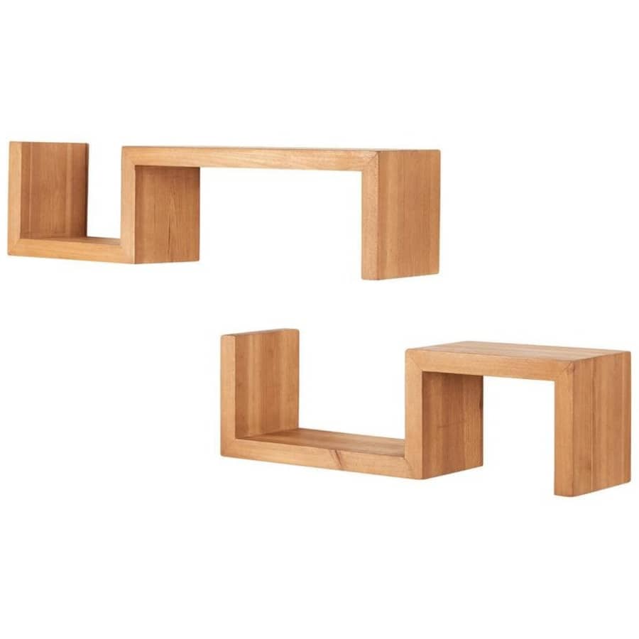 StyleWell 6" x 24" Wood Wall-Mount Floating Shelf 2-Pack for $25 StyleWell 6" x 24" Wood Wall-Mount Floating Shelf 2-Pack for $25