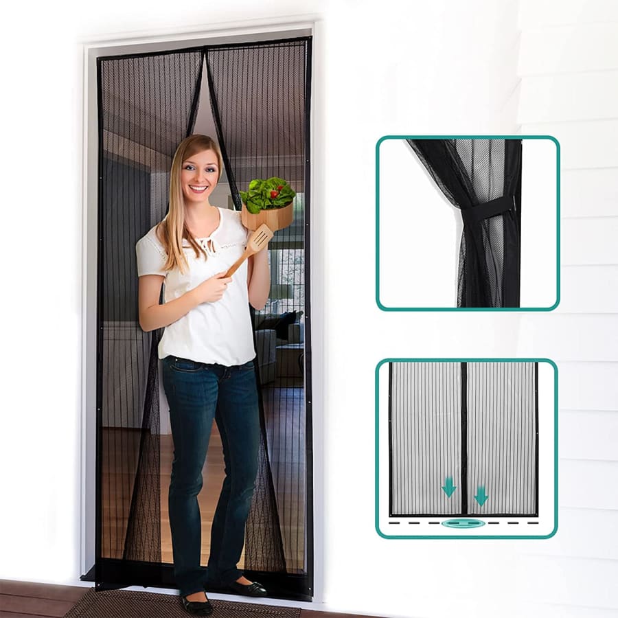 Homitt 36" x 83" Magnetic Screen Door for $11