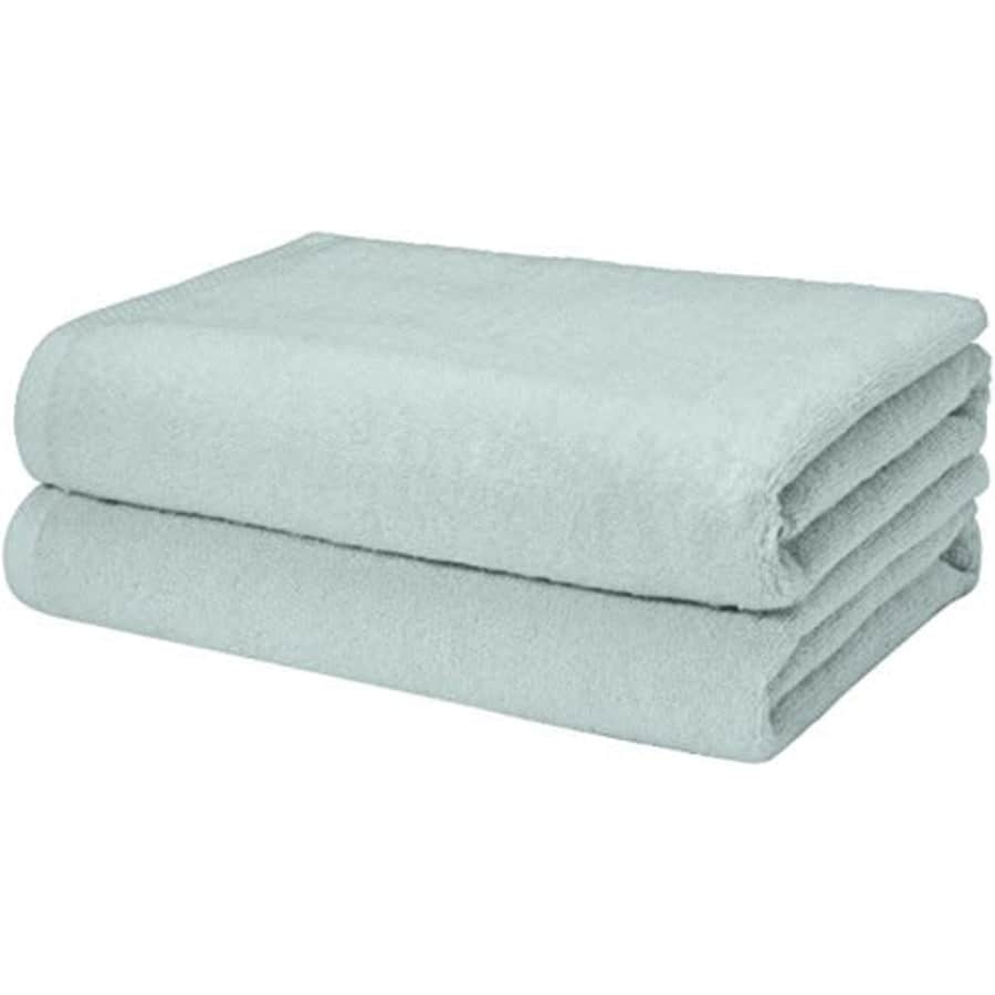 Amazon Basics Quick-Dry, Luxurious, Soft, 100% Cotton Towels, Ice Blue - Set of 2 Bath Towels for $40 Amazon Basics Quick-Dry, Luxurious, Soft, 100% Cotton Towels, Ice Blue - Set of 2 Bath Towels for $40