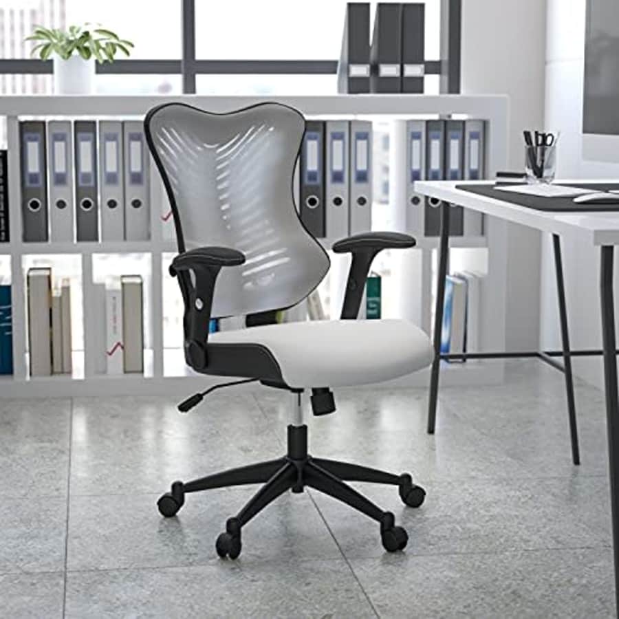 Flash Furniture High Back Designer White Mesh Executive Swivel Ergonomic Office Chair with for $153