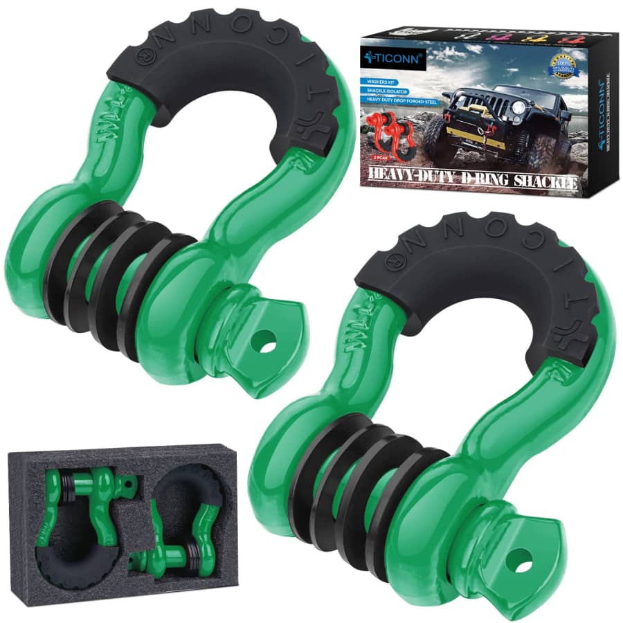 Ticonn D-Ring Shackle 2-Pack for $12
