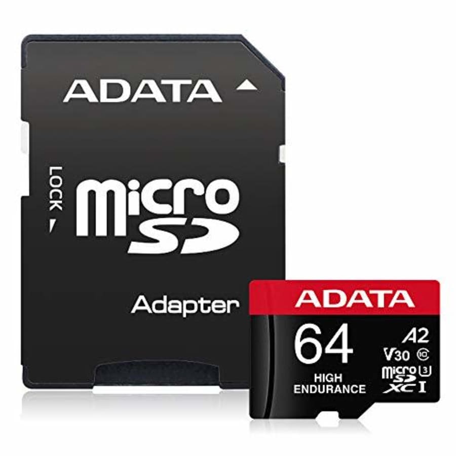 Adata HIGH Endurance 64GB SPEICHERKARTE Class 10, UHS-I U3, V30, A2 for $18