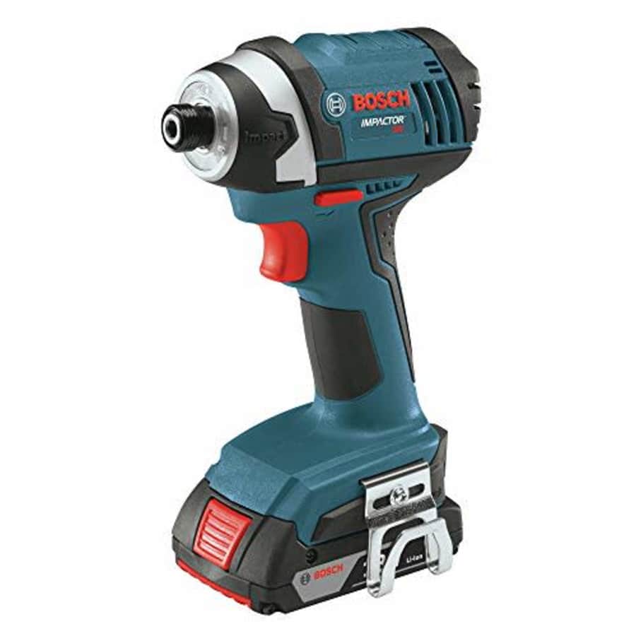 Bosch IDS181-02-RT 18V Compact Tough 1/4 in. Hex Impact Driver with 2 HC SlimPack Batteries for $100 Bosch IDS181-02-RT 18V Compact Tough 1/4 in. Hex Impact Driver with 2 HC SlimPack Batteries for $100