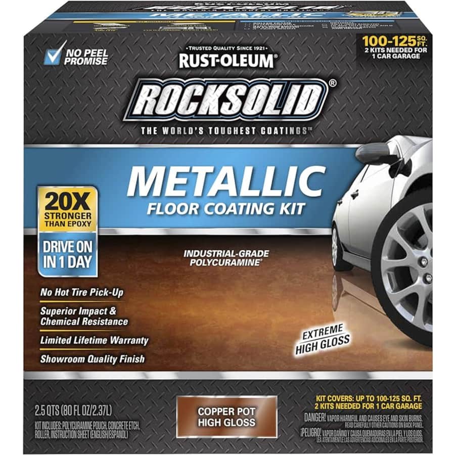 Rust-Oleum RockSolid Copper Garage Floor Coating Kit for $136 Rust-Oleum RockSolid Copper Garage Floor Coating Kit for $136