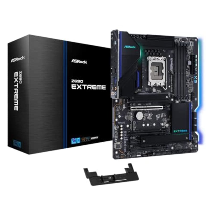ASROCK Z690 EXTREME Socket LGA1700/ Intel Z690/ DDR4/ SATA3&USB3.2/ M.2/ ATX Motherboard for $130 ASROCK Z690 EXTREME Socket LGA1700/ Intel Z690/ DDR4/ SATA3&USB3.2/ M.2/ ATX Motherboard for $130
