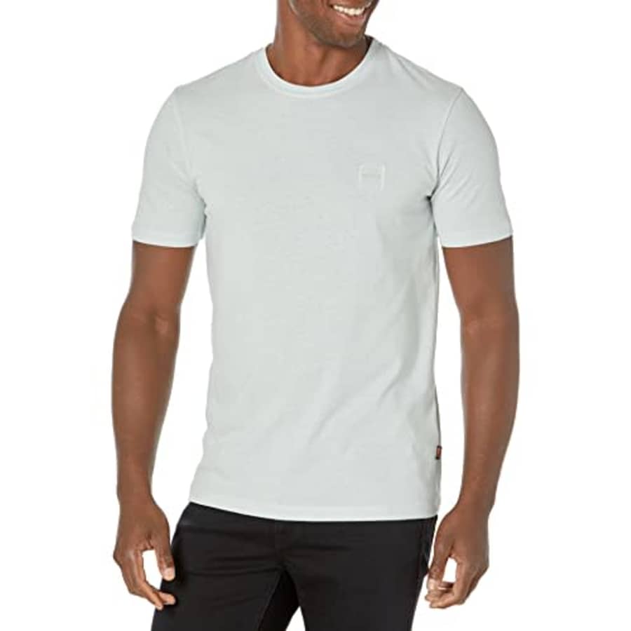 BOSS Men's Tales Basic T-Shirt with Logo, ice Flow, XXXL for $20 BOSS Men's Tales Basic T-Shirt with Logo, ice Flow, XXXL for $20