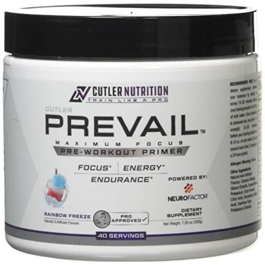 Cutler Nutrition Prevail Pre Workout Powder with Nootropics: Pre Workout for Men and Women, Cutting Edge Energy and for $35