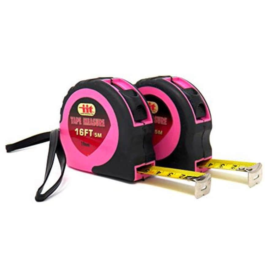 2 Pack IIT 88430 Ladies Pink 16-Feet Tape Measure for $18