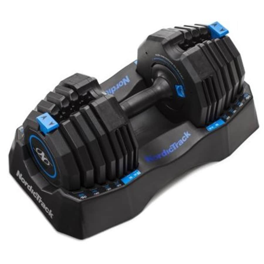 NordicTrack 50-lb. Single Adjustable Dumbbell with Storage Tray for $90