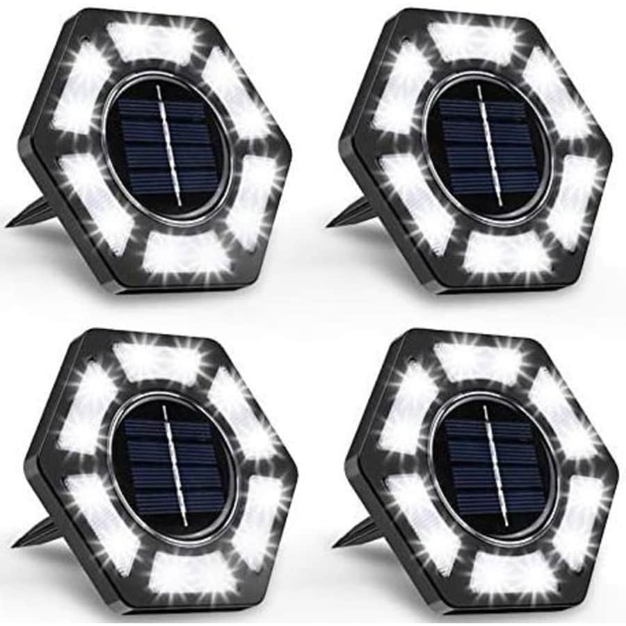 TT Tiger Tide Outdoor Solar Ground Lights 4-Pack for $15 TT Tiger Tide Outdoor Solar Ground Lights 4-Pack for $15