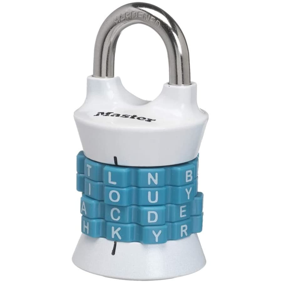 Master Lock Set Your Own Word Combination Padlock for $14