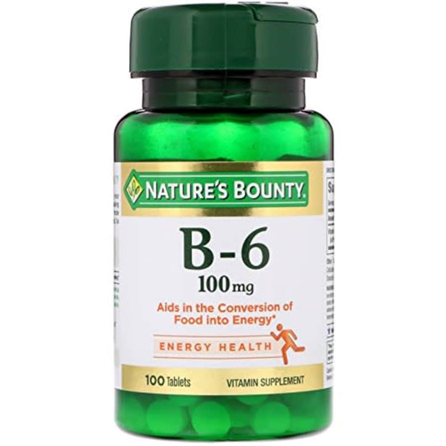 Nature's Bounty Vitamin B6, 100mg, 100 Tablets (Pack of 4) for $22