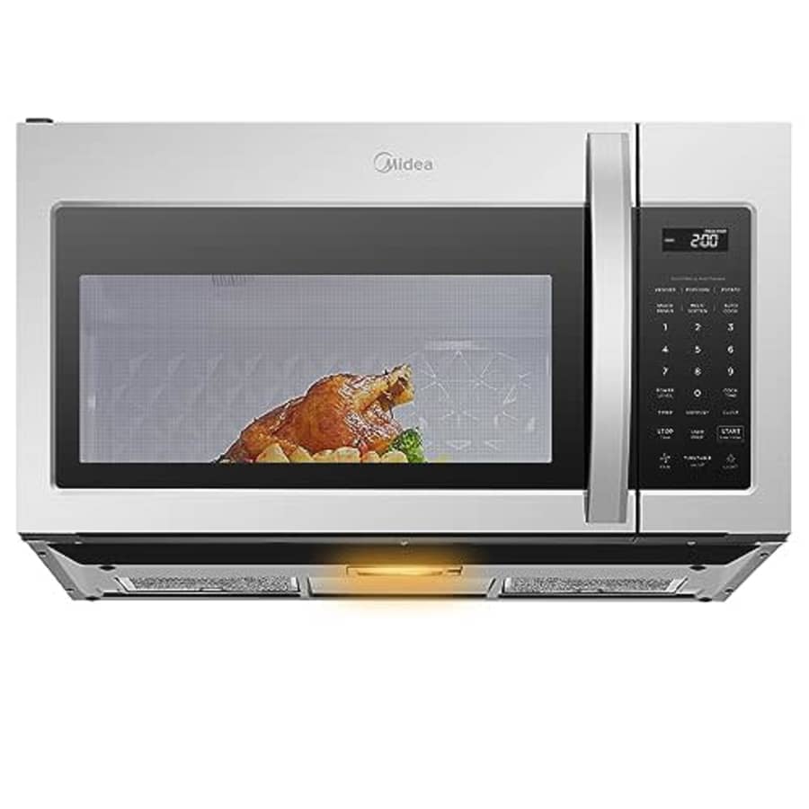 Midea MOR17BSA-SS 1.7 Cu.ft. Over The Range Microwave Oven with Smart Touch Panel, Auto Cooking for $240 Midea MOR17BSA-SS 1.7 Cu.ft. Over The Range Microwave Oven with Smart Touch Panel, Auto Cooking for $240