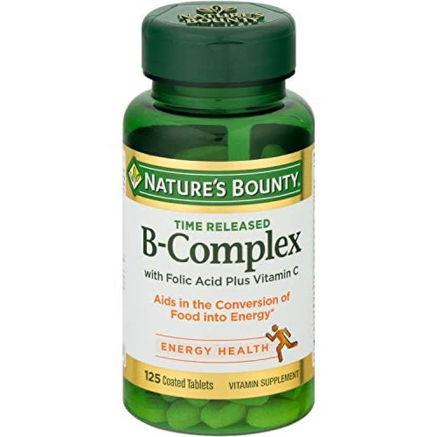 Nature's Bounty B-Complex With Folic Acid Plus Vitamin C Tablets 125 Tablets (Pack of 2) for $26 Nature's Bounty B-Complex With Folic Acid Plus Vitamin C Tablets 125 Tablets (Pack of 2) for $26