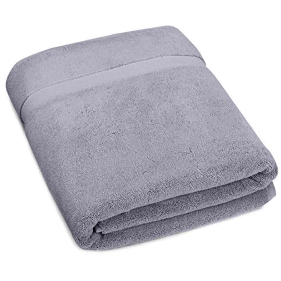Amazon Brand Pinzon Heavyweight Luxury Cotton Bath Towel - 56 x 30 Inch, Platinum for $24 Amazon Brand Pinzon Heavyweight Luxury Cotton Bath Towel - 56 x 30 Inch, Platinum for $24