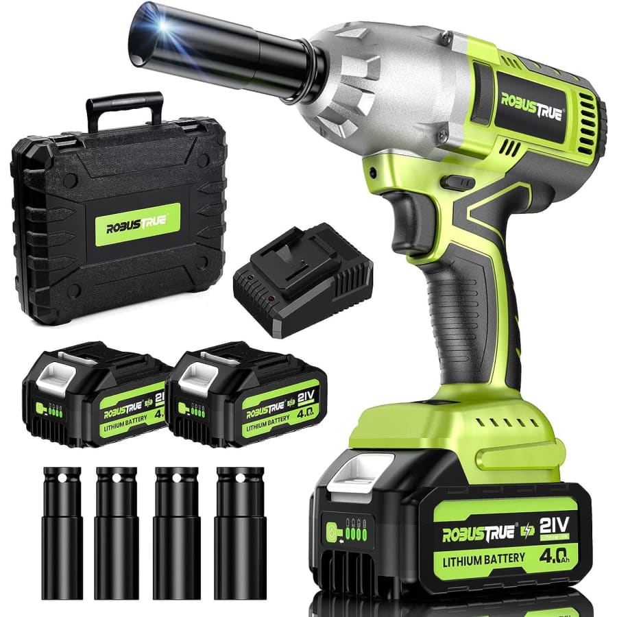 Robustrue 1/2" Cordless Impact Wrench for $80