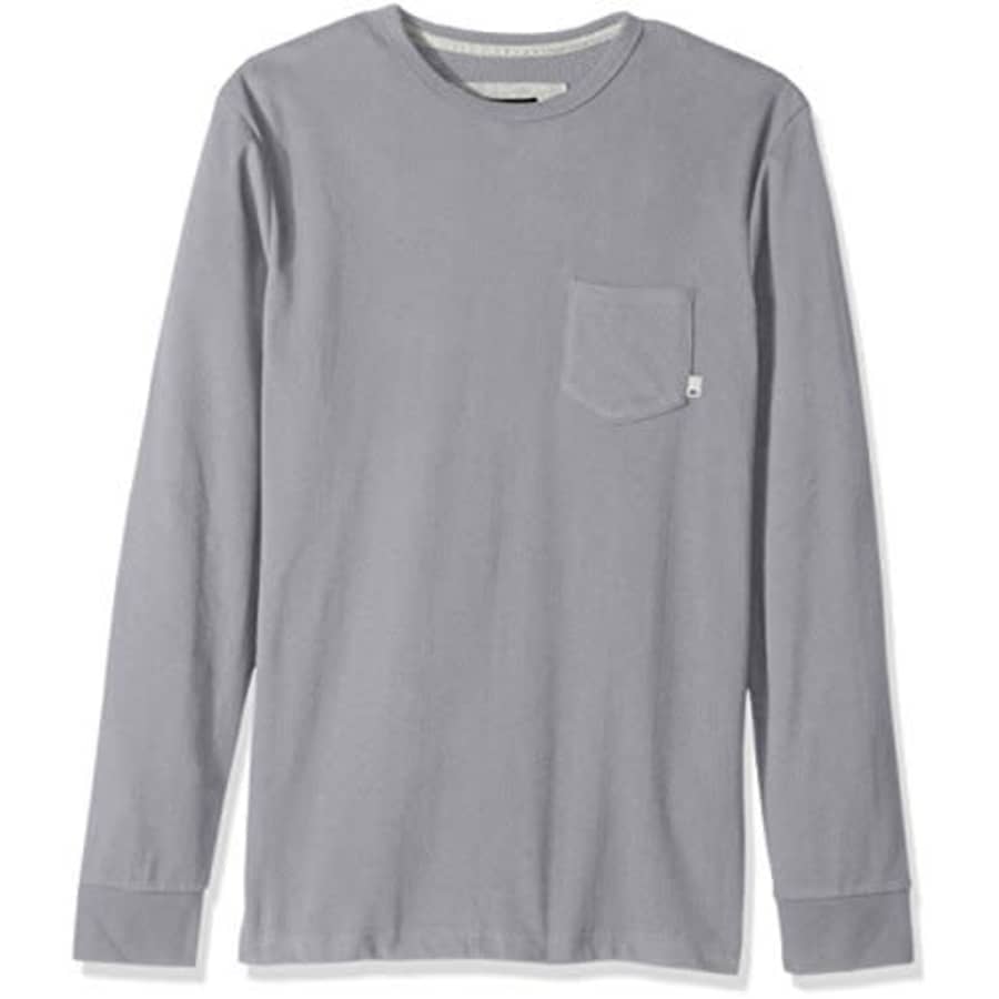 Quiksilver Men's Snit Crew Plain Shirt, Sleet, Small for $10 Quiksilver Men's Snit Crew Plain Shirt, Sleet, Small for $10