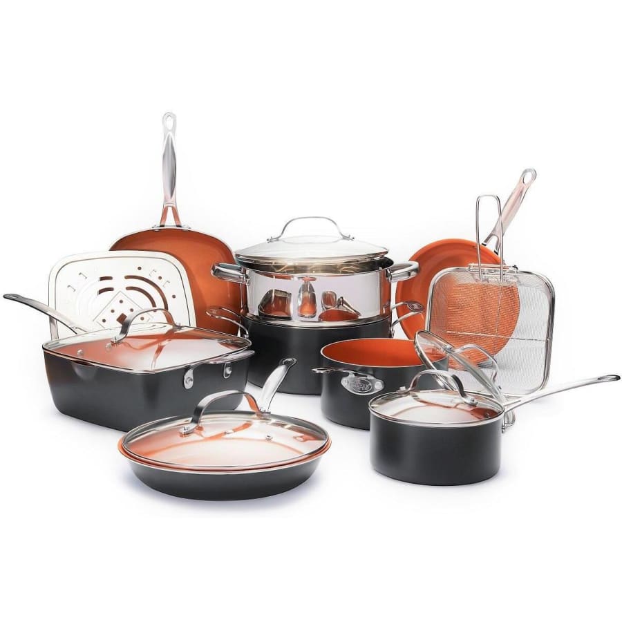 Gotham Steel Ultimate 15-Piece Nonstick Ti-Ceramic Cookware Set for $82 Gotham Steel Ultimate 15-Piece Nonstick Ti-Ceramic Cookware Set for $82