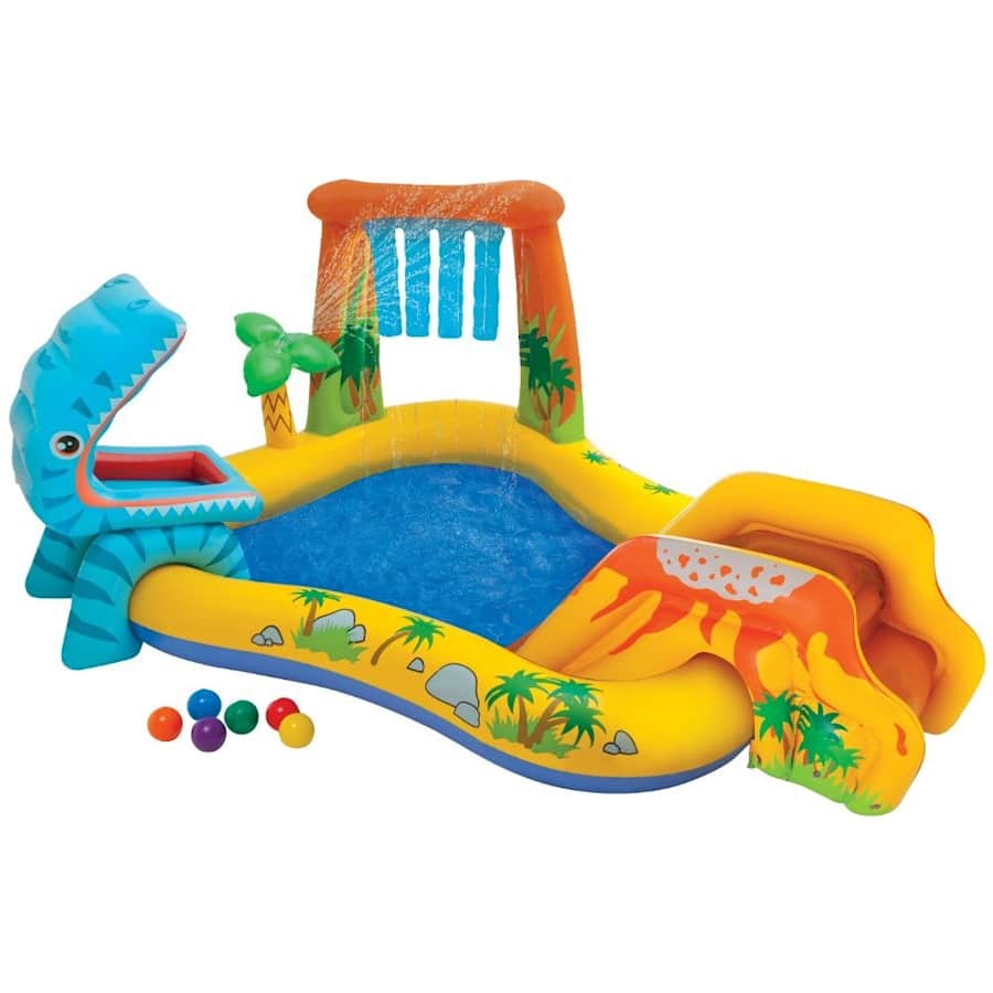 Intex Inflatable Dinosaur Water Play Center for $34