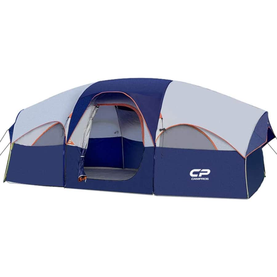 Campros CP 8-Person 2-Room Camping Tent w/ Carrying Bag for $130