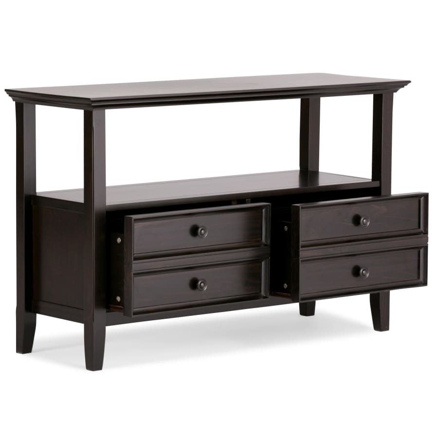Simpli Home Amherst 48" Solid Wood 2-Drawer Console Table for $276