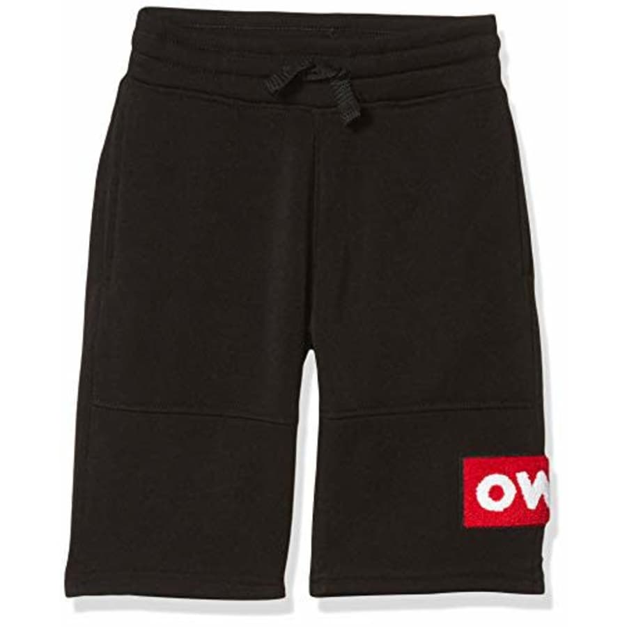 Southpole - Kids Boys' Big Jogger Shorts in Basic Solid Colors and Fleece Fabric, Black Chenille for $14