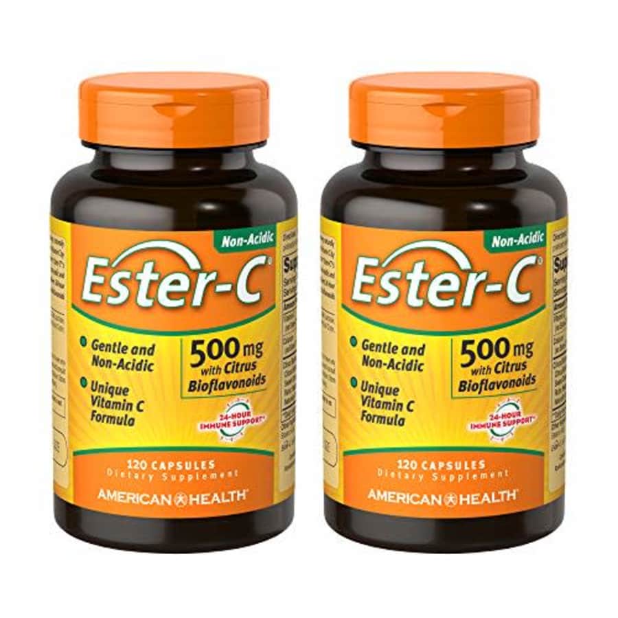 American Health Ester-C with Citrus Bioflavonoids - 500 mg - 120 Capsules (Pack of 2) for $30