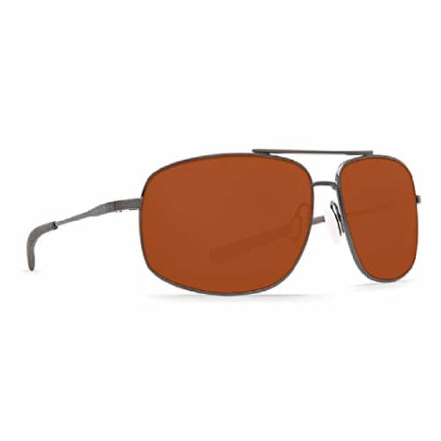 Costa Del Mar Men's Shipmaster Rectangular Sunglasses, Brushed Palladium/Copper-580P, 62 mm for $153 Costa Del Mar Men's Shipmaster Rectangular Sunglasses, Brushed Palladium/Copper-580P, 62 mm for $153