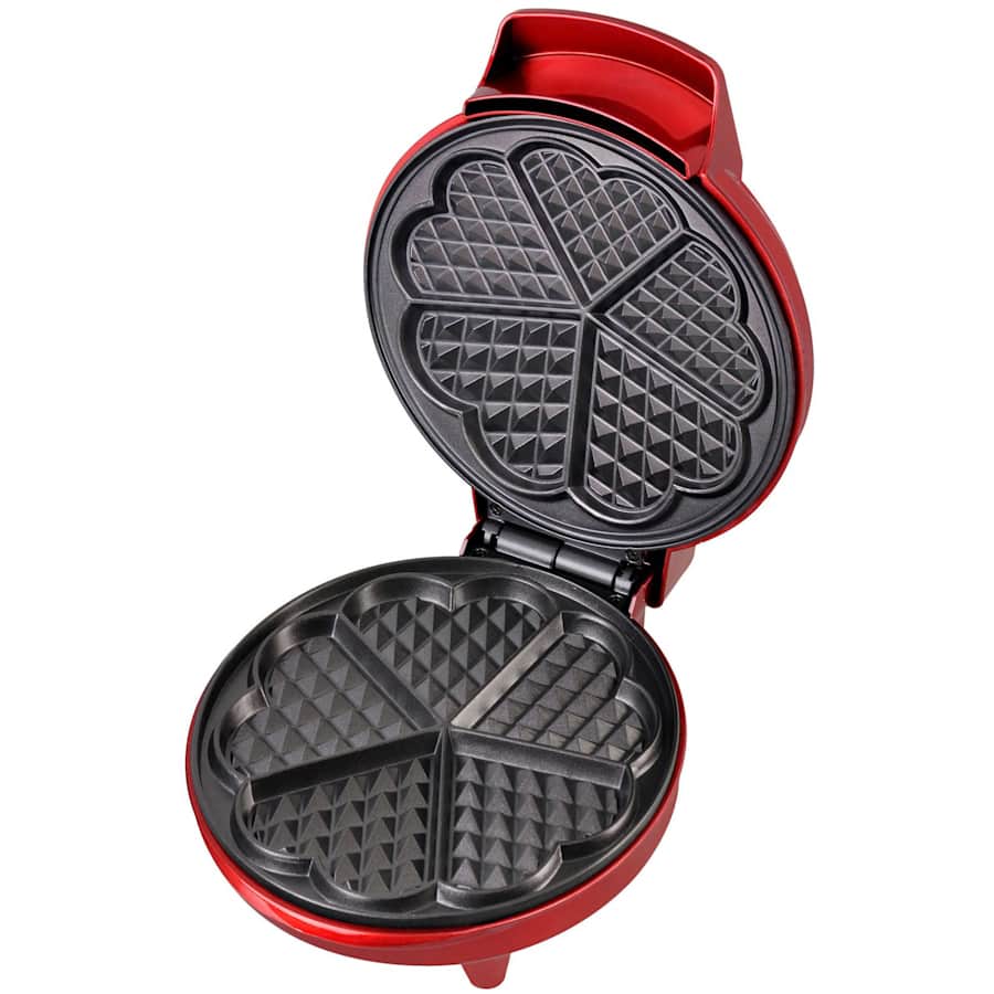 Kalorik Metallic Heart Shape Waffle Maker for $17 Kalorik Metallic Heart Shape Waffle Maker for $17