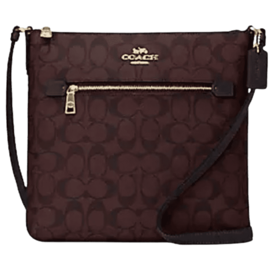 Coach Outlet Rowan File Bag in Signature Canvas for $89 Coach Outlet Rowan File Bag in Signature Canvas for $89