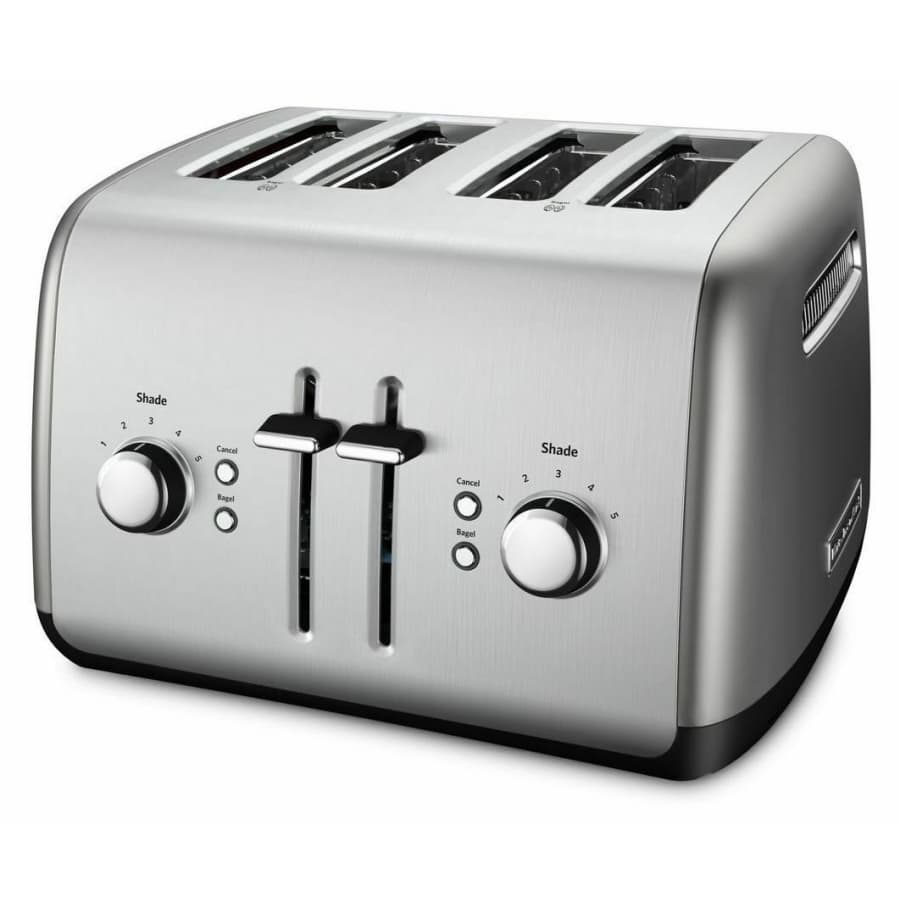 KitchenAid 4-Slice Stainless Steel Toaster w/ Manual High-Lift Lever for $56 KitchenAid 4-Slice Stainless Steel Toaster w/ Manual High-Lift Lever for $56