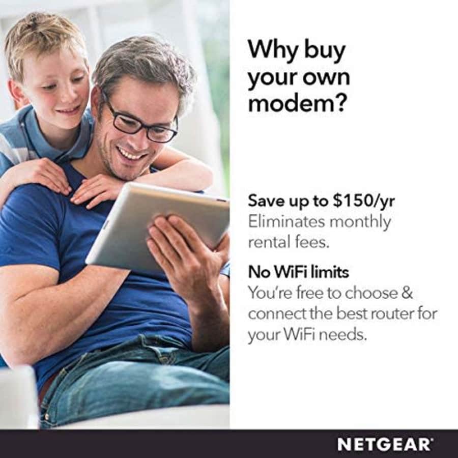 NETGEAR Cable Modem with Voice CM500V - For Xfinity by Comcast Internet & Voice | Supports Cable for $55