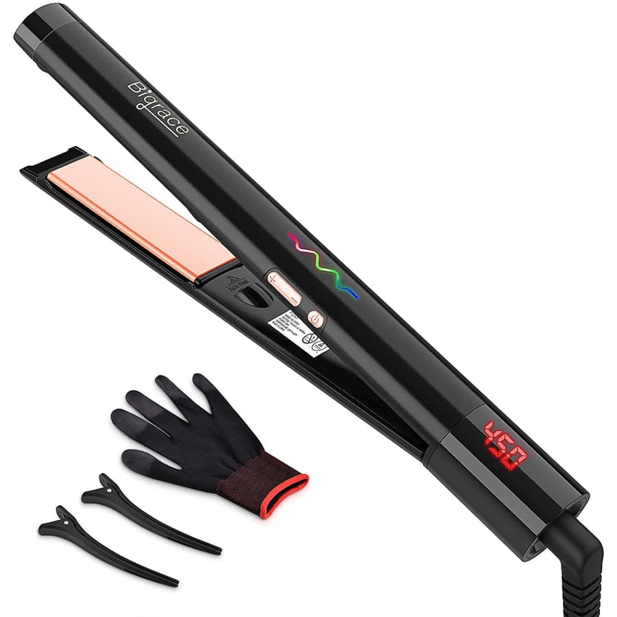 Bigrace 1" Ceramic Ionic Flat Iron for $15