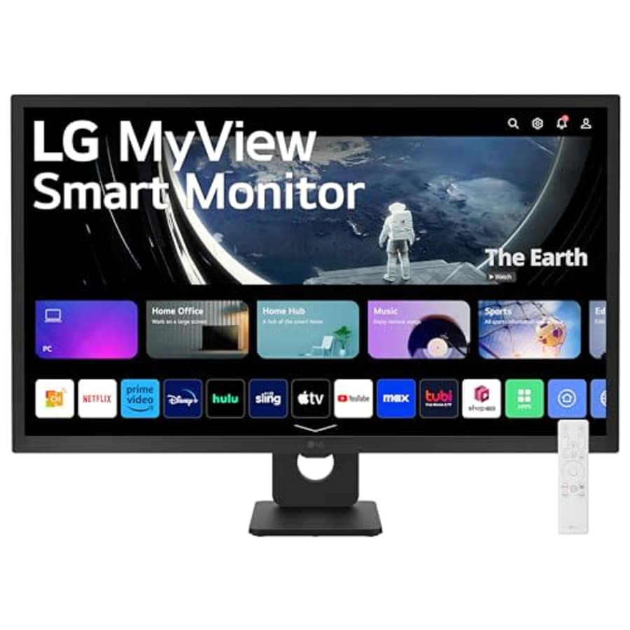 LG 32SR50F-B MyView Smart Monitor 32-Inch FHD (1920x1080) IPS Display, webOS 23, HDR 10, 5Wx2 for $200 LG 32SR50F-B MyView Smart Monitor 32-Inch FHD (1920x1080) IPS Display, webOS 23, HDR 10, 5Wx2 for $200