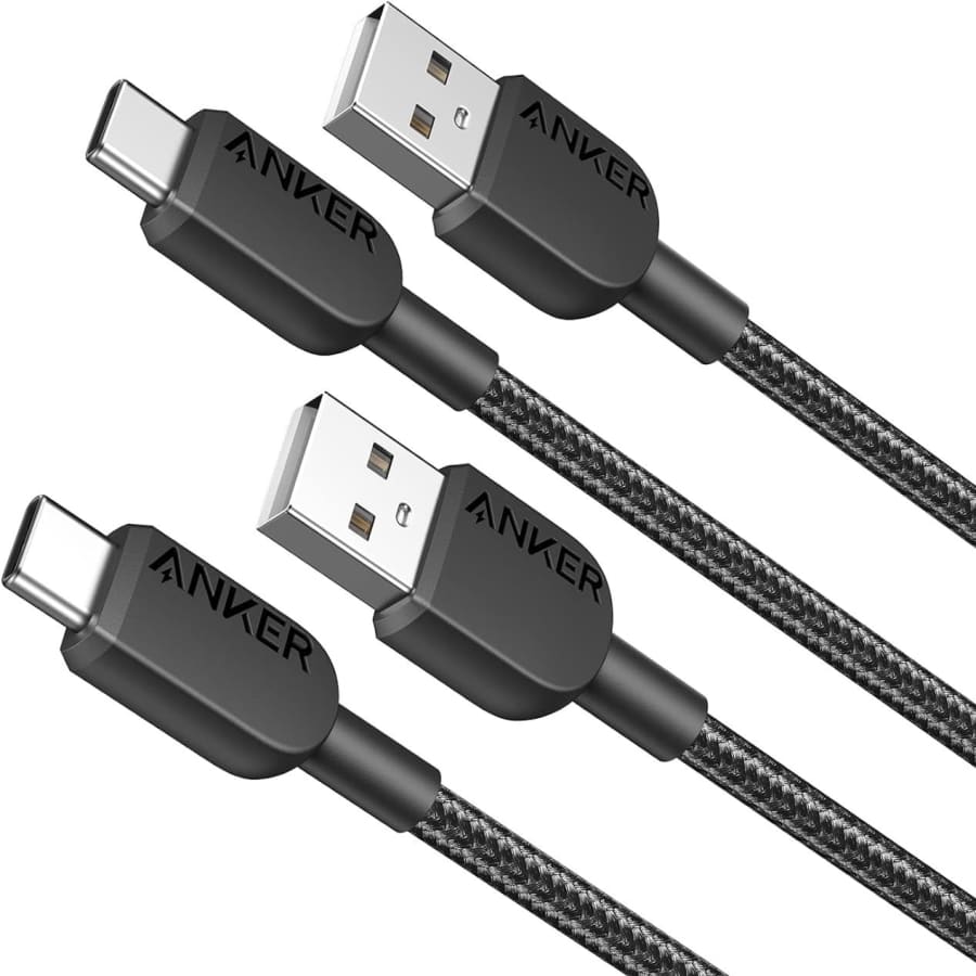 Anker 3-Foot USB-A to Type-C Cable 2-Pack for $5 Anker 3-Foot USB-A to Type-C Cable 2-Pack for $5