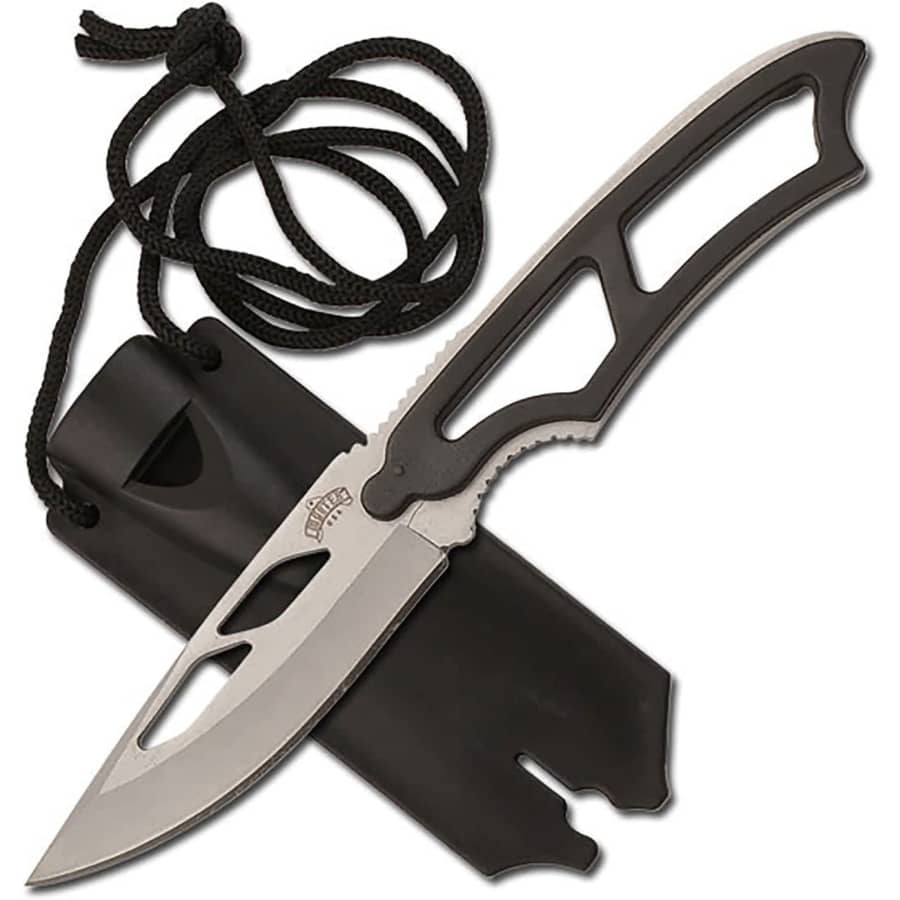 Master USA 3.75" Stainless Steel Drop Point Blade Tactical Neck Knife for $8 Master USA 3.75" Stainless Steel Drop Point Blade Tactical Neck Knife for $8