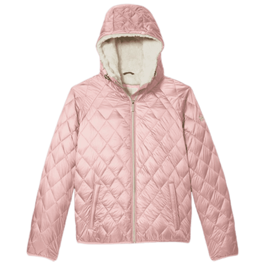 Michael Michael Kors Women's Faux Shearling Lined Quilted Nylon Puffer Jacket for $76 Michael Michael Kors Women's Faux Shearling Lined Quilted Nylon Puffer Jacket for $76