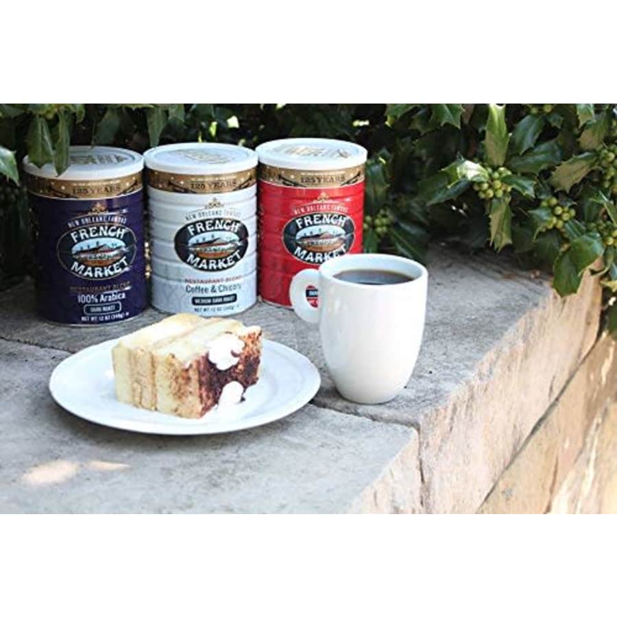 French Market Coffee, French Roast Ground Coffee, 12 Ounce Metal Can for $10 French Market Coffee, French Roast Ground Coffee, 12 Ounce Metal Can for $10