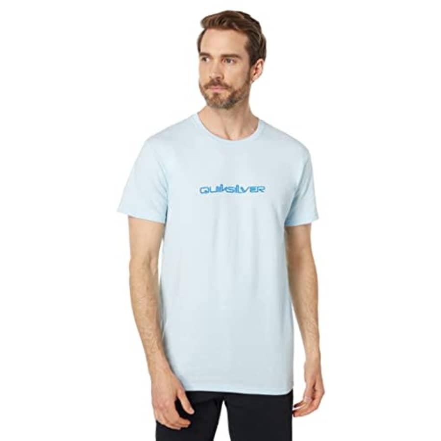Quiksilver Men's Omni Font Tee Shirt, Blue Grey, XL for $28