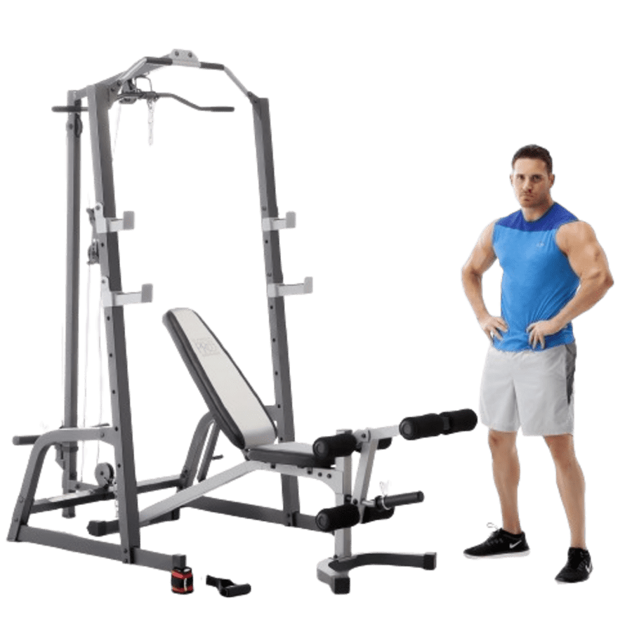 Marcy Pro Deluxe Cage System Machine w/ Weight Lifting Bench for $350 Marcy Pro Deluxe Cage System Machine w/ Weight Lifting Bench for $350