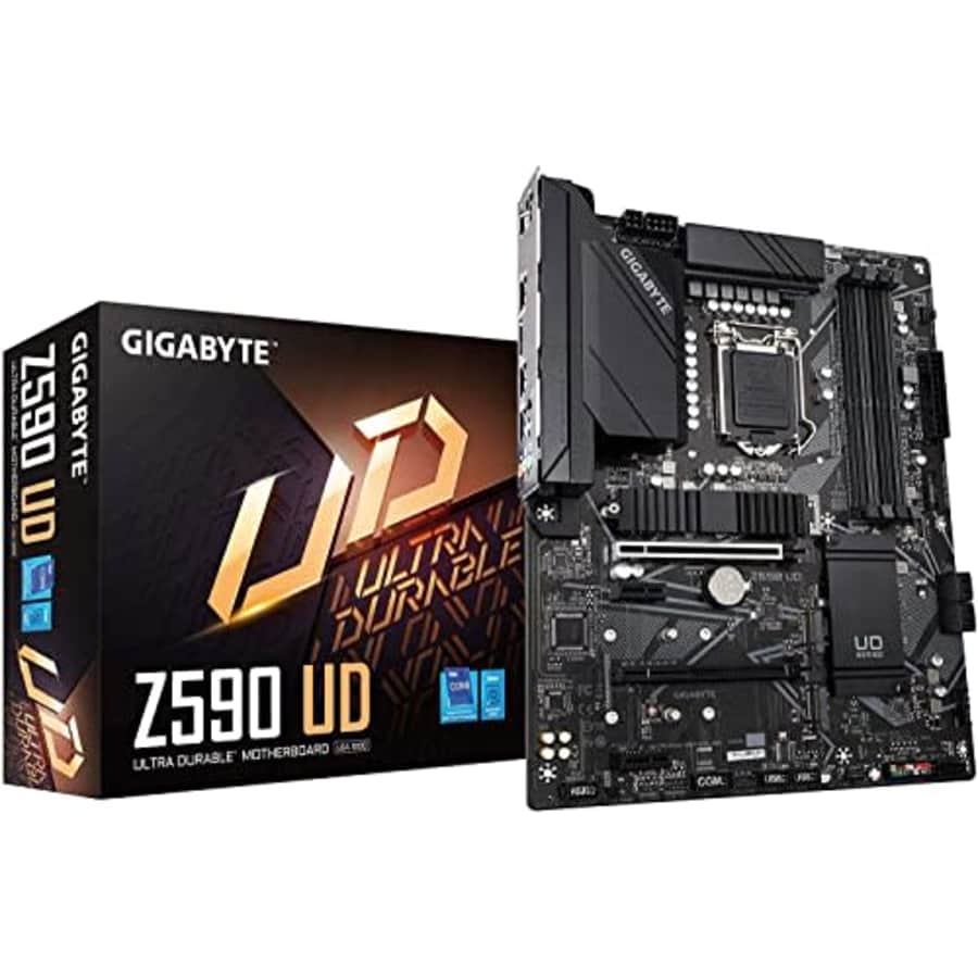 Gigabyte Intel Z590 Ultra Durable LGA 1200 ATX Motherboard for $70