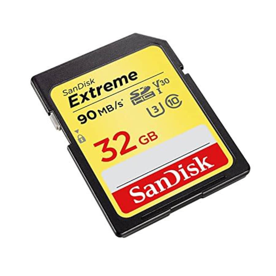 SanDisk 32GB Extreme Plus SDHC UHS-I Memory Card, Class 10 U3 V30, 90MB/s Read for $64