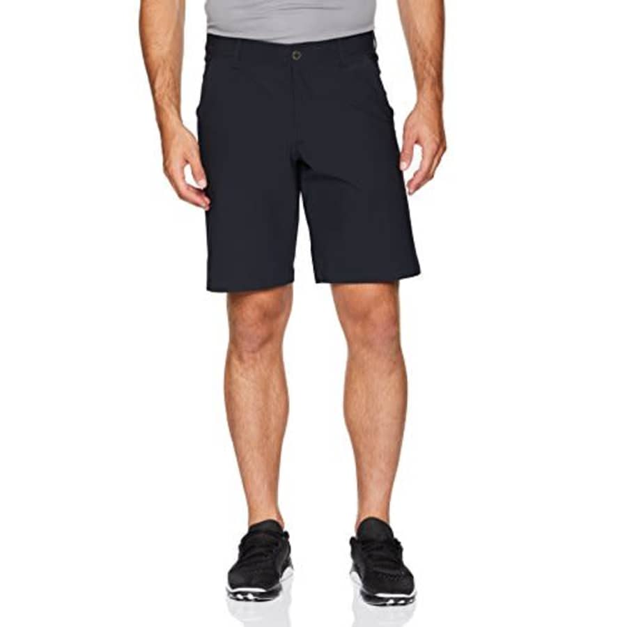 Under Armour Men's Microthread Shorts, Black (001)/Black,32 for $19