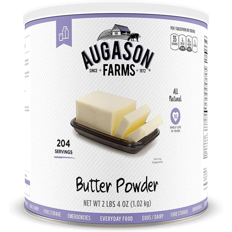 Augason Farms 36-oz. Butter Powder for $24 Augason Farms 36-oz. Butter Powder for $24