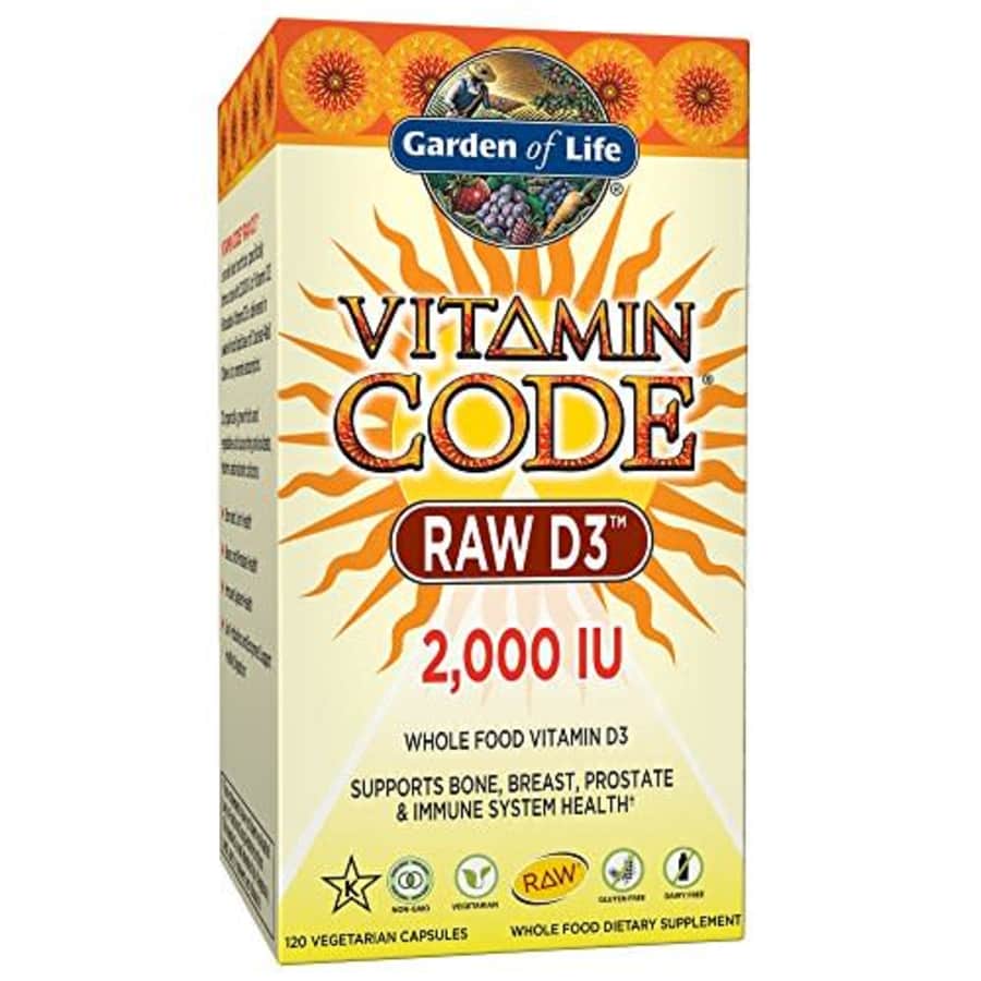 Garden of Life Vitamin D, Vitamin Code Raw D3, Vitamin D 2,000 IU, Raw Whole Food Vitamin D for $29