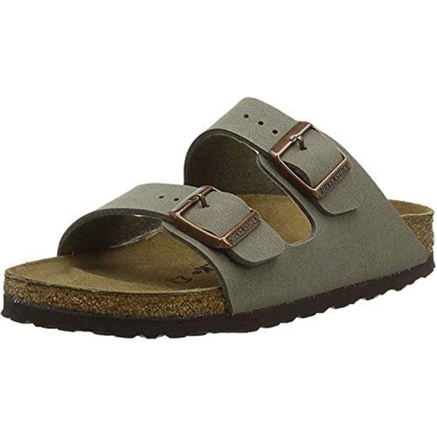 Birkenstock Unisex Arizona Stone Birkibuc Sandals - 7-7.5 2A(N) US Women for $120 Birkenstock Unisex Arizona Stone Birkibuc Sandals - 7-7.5 2A(N) US Women for $120
