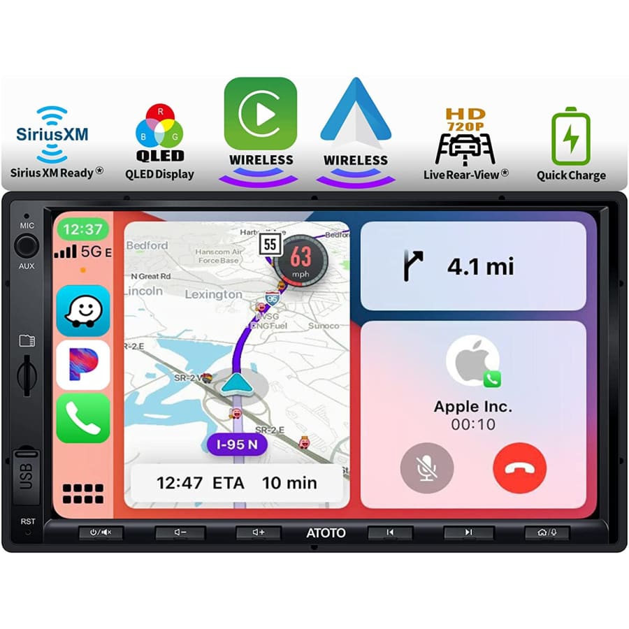 Atoto 7" Wireless CarPlay & Android Car Stereo Receiver for $143