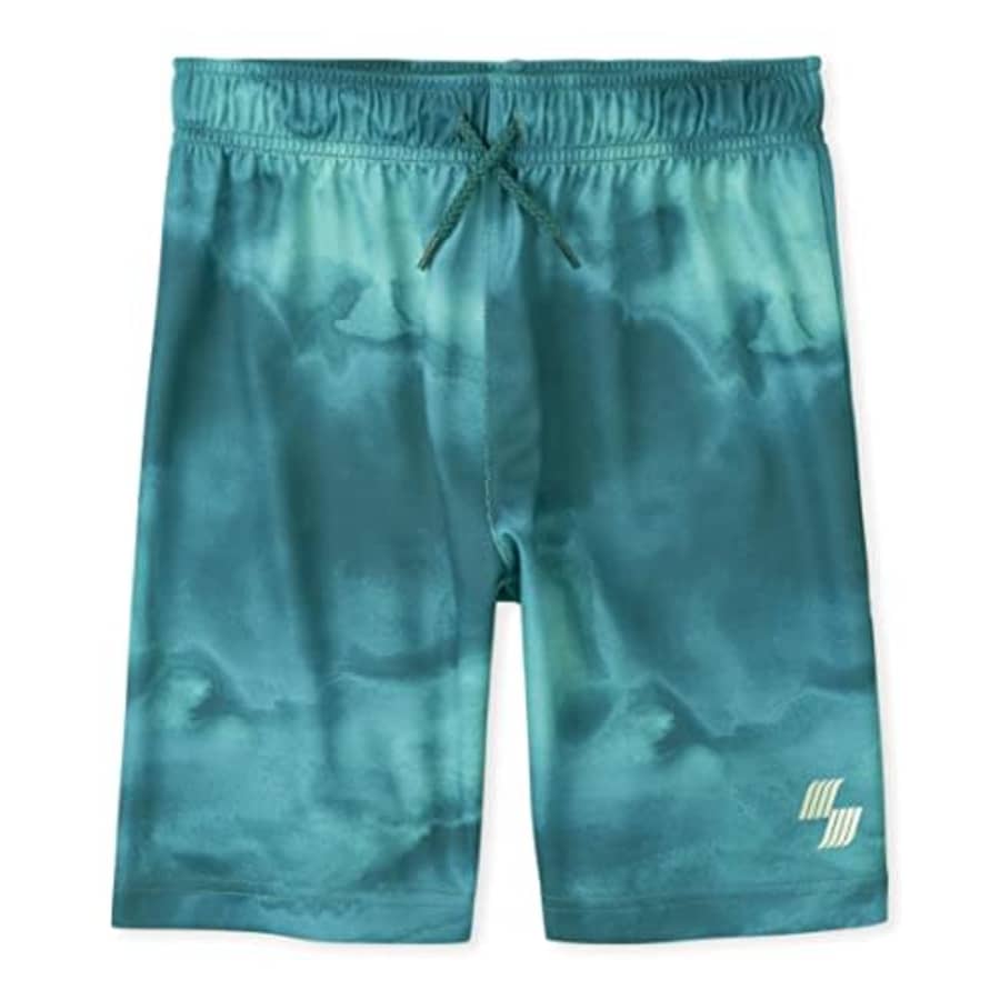 The Children's Place Single Boys Moisture Wicking, Quick Drying Performance Basketball Shorts, for $15